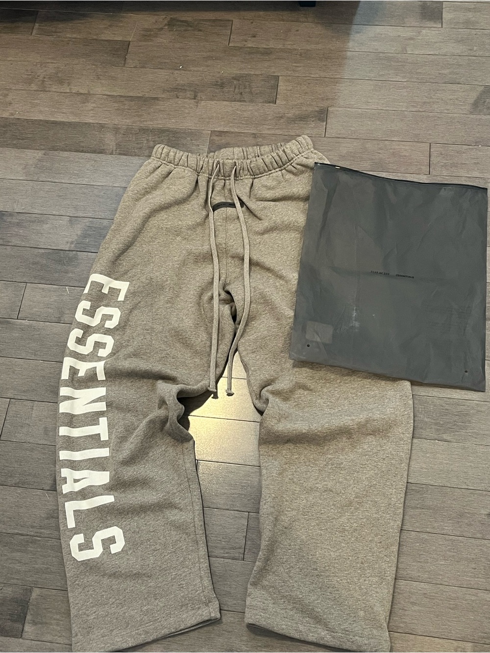 Fear of God ESSENTIALS Gray Logo Sweatpants